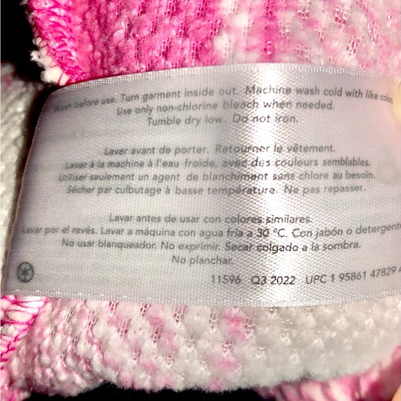 Carters Pink White Soft Plaid Sherpa Hooded Jumpsuit, snuggly bear ears 6mo NWT - Picture 8 of 12